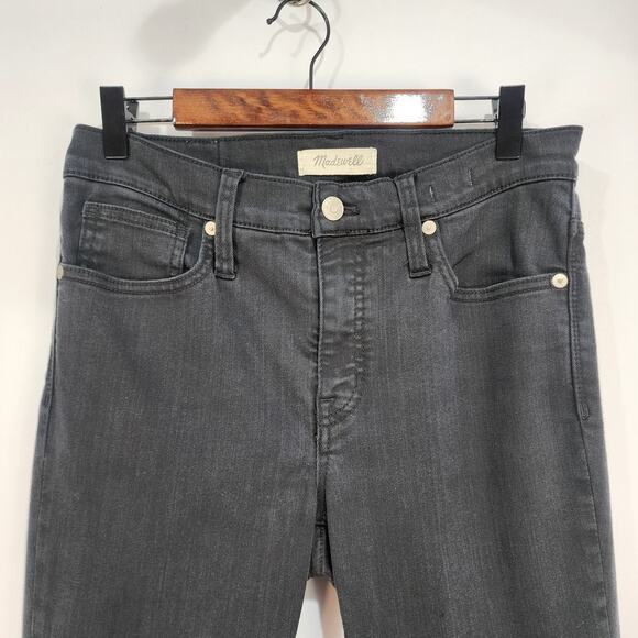 Madewell 9" High-Rise Skinny Jeans Black Sz 28 - Picture 2 of 9